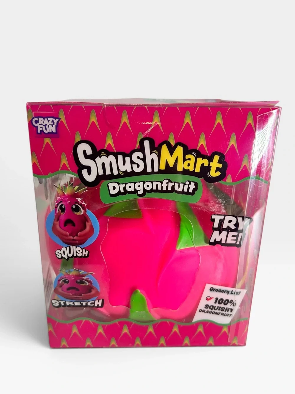 Crazy Fun SmushMart Dragonfruit Squishy Toy NIB RMS